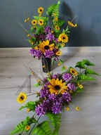 Stroiki na cmentarz Komplet na cmentarz kompozycja kwiaty Stroiki stroik