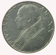 Watykan - 100 lirów 1958