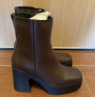 Pinko Botki Coriandolo Tronchetto brązowe 40