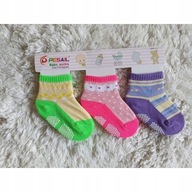 SKARPETKI DZIECIĘCE BAWEŁNA ANTYPOŚLIZGOWE 1-2