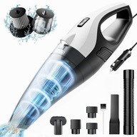 Odkurzacz Samochodowy Ręczny Bezworkowy Cichy Filtr + Końcowki 4 w 1 Mocny