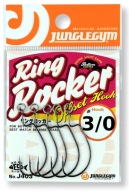 Offsetowe Japońskie haki haczyki JUNGLEGYM Ring Rocker przynęta 3/0