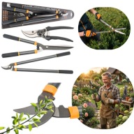 ZESTAW NOŻYC I SEKATORÓW OGRODOWYCH DO GAŁĘZI KRZEWÓW ŻYWOPŁOTÓW STAL 3SZT