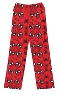SPODNIE PIŻAMOWE DRESOWE SPIDER-MAN CZERWONE PAJĄKI CIEPŁE UNISEX M