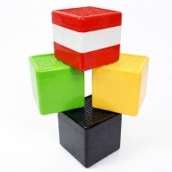 KLOCKI MAGNETYCZNE Zestaw 180 sztuk LUDZIKI dla Dzieci zabawka