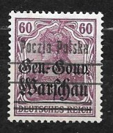 $$PMW ROCZNIK 1918 Fi 16cb II* WYDANIE PRZEDRUKOWE na znaczkach GGW gw/opis