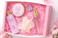 Zestaw kosmetyków SPA Idealny prezent dla kobiety Różowe pudełko pomarańcza