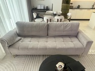 Kanapa,sofa,funkcją spania Black Red White szara