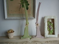 DREWNIANY KRÓLIK ZAJĄC DUŻY 36 cm DEKORACJA DOMU