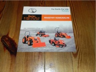 Kubota program ciągniki maszyny komunalne traktor ciągnik prospekt j.Polski
