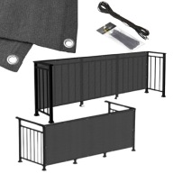 OSŁONA NA BALKON MATA BALKONOWA NA OGRODZENIE PŁOT PRZECIWSŁONECZNA 1x5m