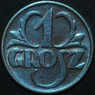 1 grosz 1939 - piękny egzemplarz