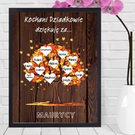 Pamiątka dla babci Dzień Babci Dziadka plakat dyplom A4/A3