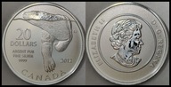 MNB - KANADA 20 Dolarów Dollars 2012 # NIEDŹWIEDŹ POLARNY # SREBRO # st L