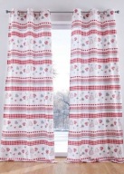 22798 ZASŁONA BAWEŁNIANA SERDUSZKA KOŁA 1 SZT 110 X 225 cm