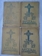 ILUSTROWANY MIESIĘCZNIK LITURGICZNY MSZA ŚWIĘTA ROK 1939 NUMER 2,3,7,8,