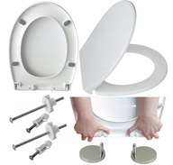 DESKA WC SEDESOWA WOLNOOPADAJĄCA WYPINANA KLOZETOWA POKRYWA UNIWERSALNA