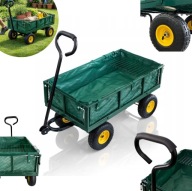 Wózek ogrodowy transportowy 300kg z wkładem plandekowym WYTRZYMAŁY stabilny