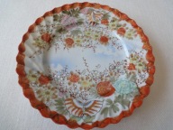 Japonia r. malowany talerzyk I poł XX w