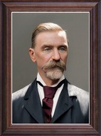 Obraz Wiktor Ignacy Godlewski portret w drewnianej ramie ze szkłem