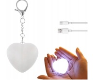 Lampka LED serce dotykowa USB do torebki lub plecaka