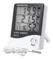 Cyfrowy termometr z higrometrem kalendarz alarm 5 funkcji duży ekran
