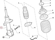 AMORTYZATOR PRZOD FIAT PANDA 51857948