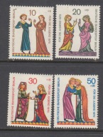NIEMCY / BERLIN ZACHODNI Mi 354-357 MINIATURY seria z 1970