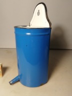 Stare emaliowane naczynie do lewatywy wlewnik irygator