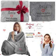 KOC IDEALNY PREZENT NA WALENTYNKI DLA NIEJ NIEGO GRUBY MIĘKKI Z HAFTEM