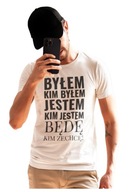 KOSZULKA BIAŁA Z NADRUKIEM, T SHIRT + EBOOK GRATIS,