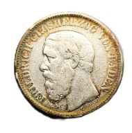2 marki badeńskie z 1898 G). portret Fryderyka I, wielkiego księcia Badenii