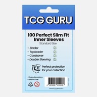 Koszulki na karty TCG Guru 100 Perfect Slim Fit Inner Sleeves