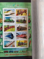 Francja Blok arkusz Lokomotywy kl Pope D3