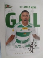 Zdjęcie 10x15 autograf Lechia Gdańsk sezon 2023/24 Gol Camilo Mena