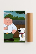 Plakat bez ramy 30x40cm Family Guy Peter Griffin Serial Komedia Humor