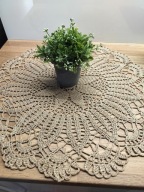 Obrus serwetka serweta szydełkowe rękodzieło misterne cacko śr60