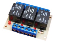 Moduł 3 x przekaźnik na 12V - NO NC 10A