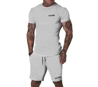 Komplet K3K Store - Koszulka i Spodenki, Kolor Szary, Rozmiar S-XXL