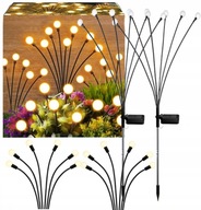 Lampki solarne ogrodowe LED wbijane – dekoracyjne kulki, zestaw 2 szt.