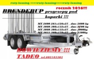 przyczepa Brenderup MT3080 2700kg 3080 pod koparkę sprzęt budowlany 308x152