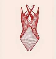 Odważne Czerwone Body – Plus Size