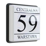 LED PODŚWIETLANY numer na dom tabliczka adresowa M