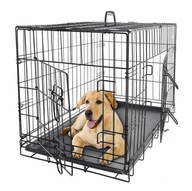 KLATKA KOJEC TRANSPORTER DLA PSA DUŻY METALOWY 90x60x70cm SOLIDNY