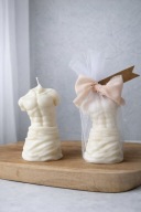 Podziękowanie świeca sojowa Męski tors Wieczór Panieński prezent |noya