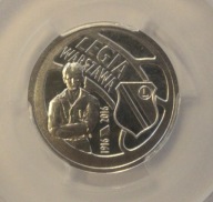 5 ZŁ ZŁOTYCH 2016 LEGIA WARSZAWA PCGS PR70DCAM DESTRUKT - SKRĘTKA - UNIKAT