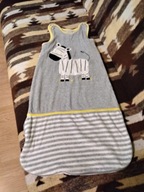 ŚPIWOREK DZIECIĘCY Z ZEBRĄ O -3 BAWEŁNIANY