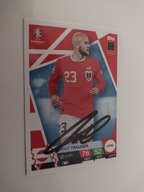 Karta topps match attax autograf Austria Euro 2024 Trauner