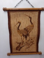 KILIM MAKATKA PLECIONKA DUŻY DO POWIESZENIA SKANDYNAWSKI ŻURAWIE