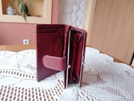 Bordowy porfel RAFFAELLO z wieloma przegródkami - bdb !!